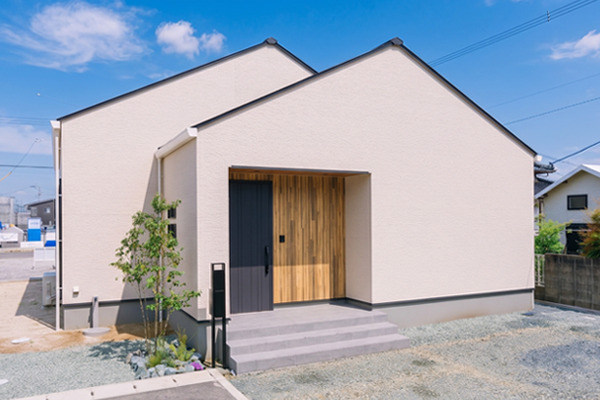 まちなかモデルハウス 合志市合生 27坪 3LDKの平屋建て 外観