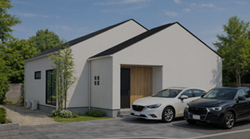 まちなかモデルハウス 合志市合生 27坪 3LDKの平屋建て